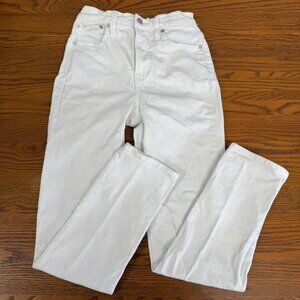 Madewell‎ White "The Perfect Vintage Jean" Women's Stretch straight leg Size 23